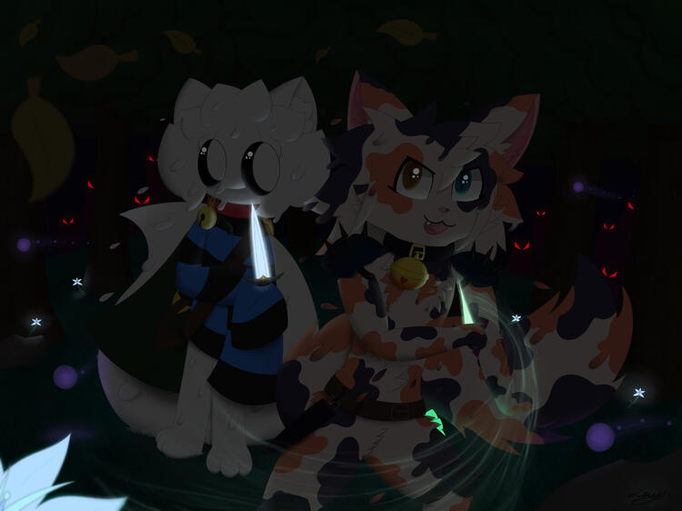 Ocs by @K1tarango and @MochiMunchkinz